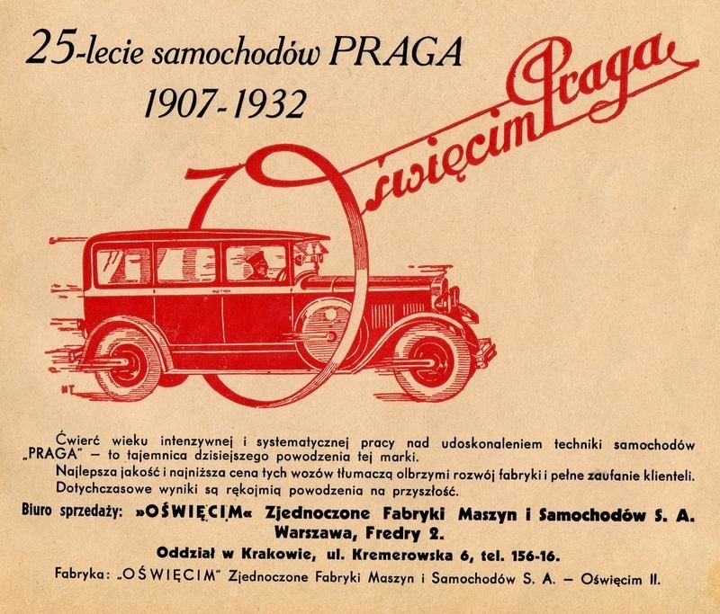 W 1932 roku czeski producent obchodził swój jubileusz...