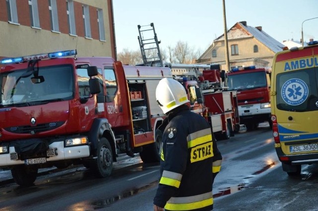 Pożar w Sławnie