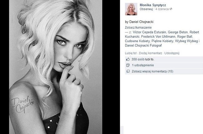 Monika Synytycz (fot. screen z Facebook.com)