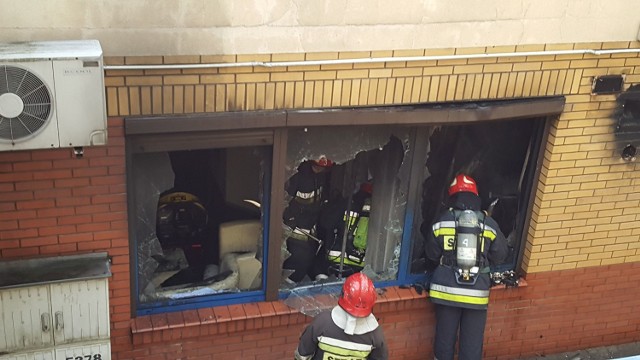 Pożar solarium przy Upalnej na Słonecznym Stoku w Białymstoku