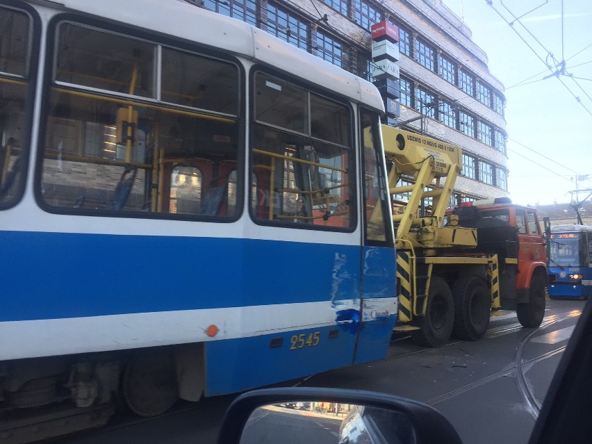 Zderzenie tramwajów na Świdnickiej