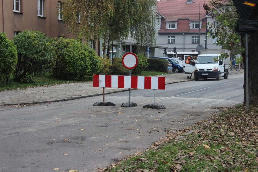 Trwa remont skrzyżowania ulic Wrocławskiej i Łużyckiej w...