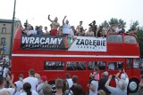 Wielka feta w Sosnowcu: piłkarze Zagłębia przejechali przez miasto WIDEO+ZDJĘCIA