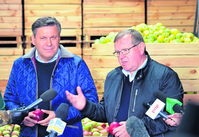 Wicepremier Janusz Piechociński w końcówce kampanii wyborczej gościł w Uleńcu w gospodarstwie Leszka Przybytniaka.