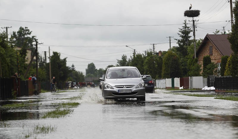 Powódź w Trześni.