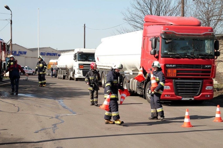 Paliła się instalacja w przepompowni na stacji paliw przy...