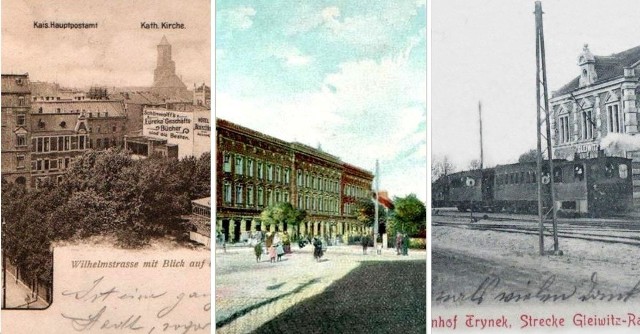 Spacer po mieście: Gliwice na widokówkach z XIX i początku XX wieku. Poznajecie te miejsca? Niektóre już nie istnieją...
