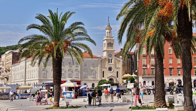 Split, jedno z najładniejszych miast chorwackich.