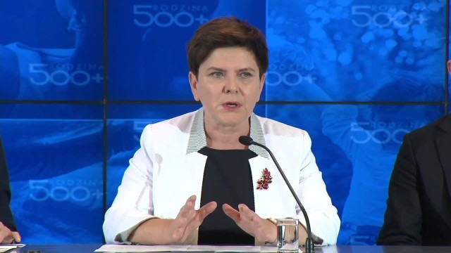 Premier Beata Szydło podsumowała pierwsze trzy miesiące programu "Rodzina 500+".