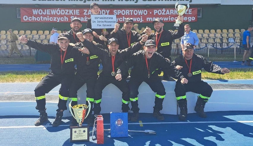 OSP Nagoszewka wygrała VII Wojewódzkie Zawody Sportowo-Pożarnicze OSP w Mławie. Odbyły się 10.06.2023