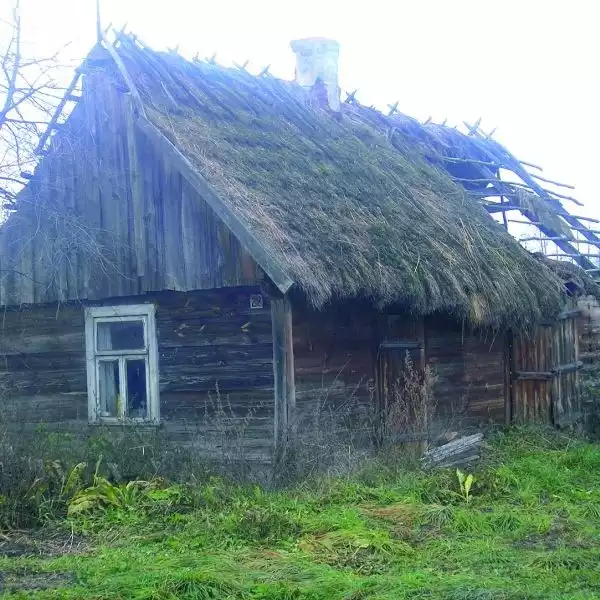 Tak mieszkali ludzie przed prawie stuleciem. Izba mieszkalna, stodółka i obórka były pod jednym dachem