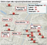 Kradzieże samochodów w Poznaniu. Jakie i gdzie giną najczęściej? [FOTO]