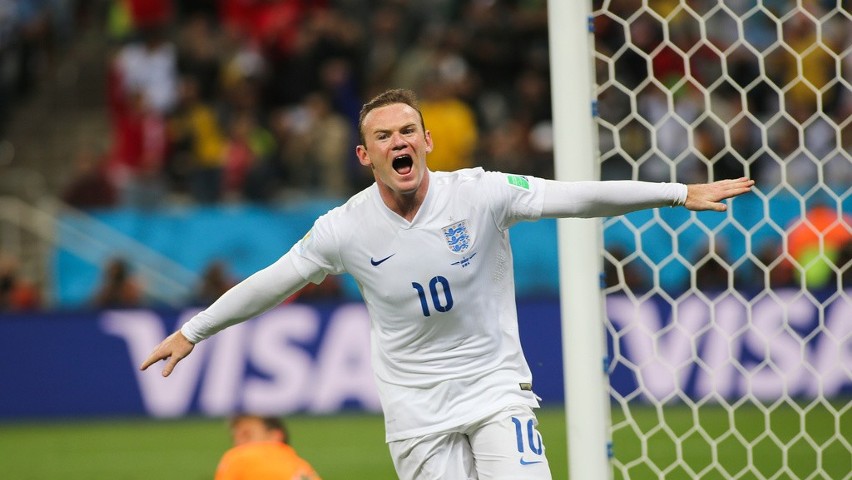Wayne Rooney. Mecz Urugwaj - Anglia, Mundial 2014.