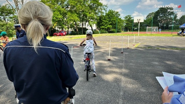 Kolejni uczniowie z Mysłowic zaliczyli egzamin praktyczny na kartę rowerową