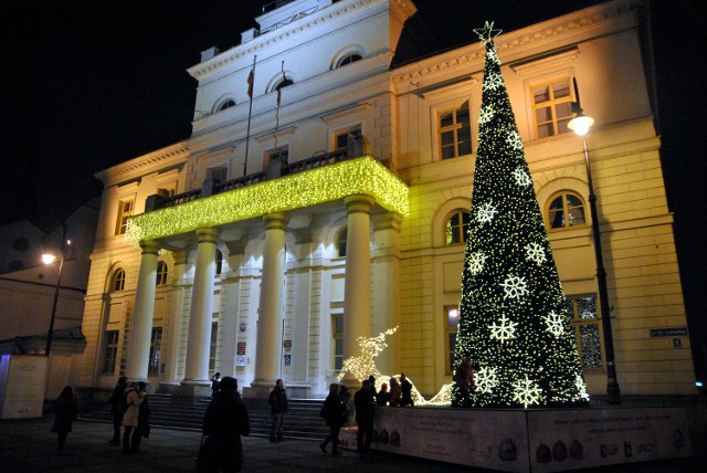 Ubiegłoroczna świąteczna iluminacja w centrum Lublina