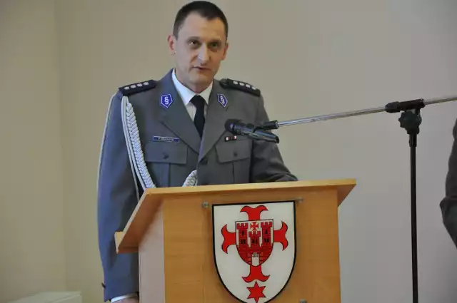 Święto policji w komendzie powiatowej w Kluczborku z nowym komendantem nadkom. Pawłem Kolczykiem.