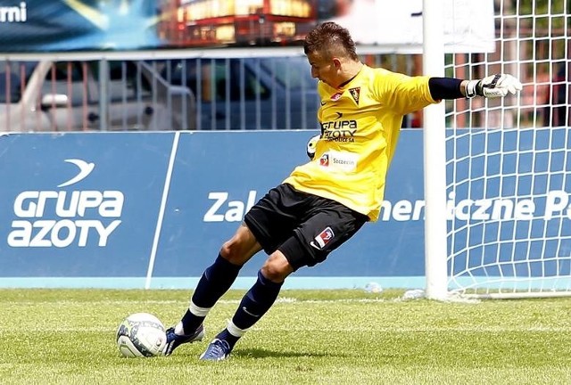 Krystian Rudnicki w barwach Pogoni Szczecin.