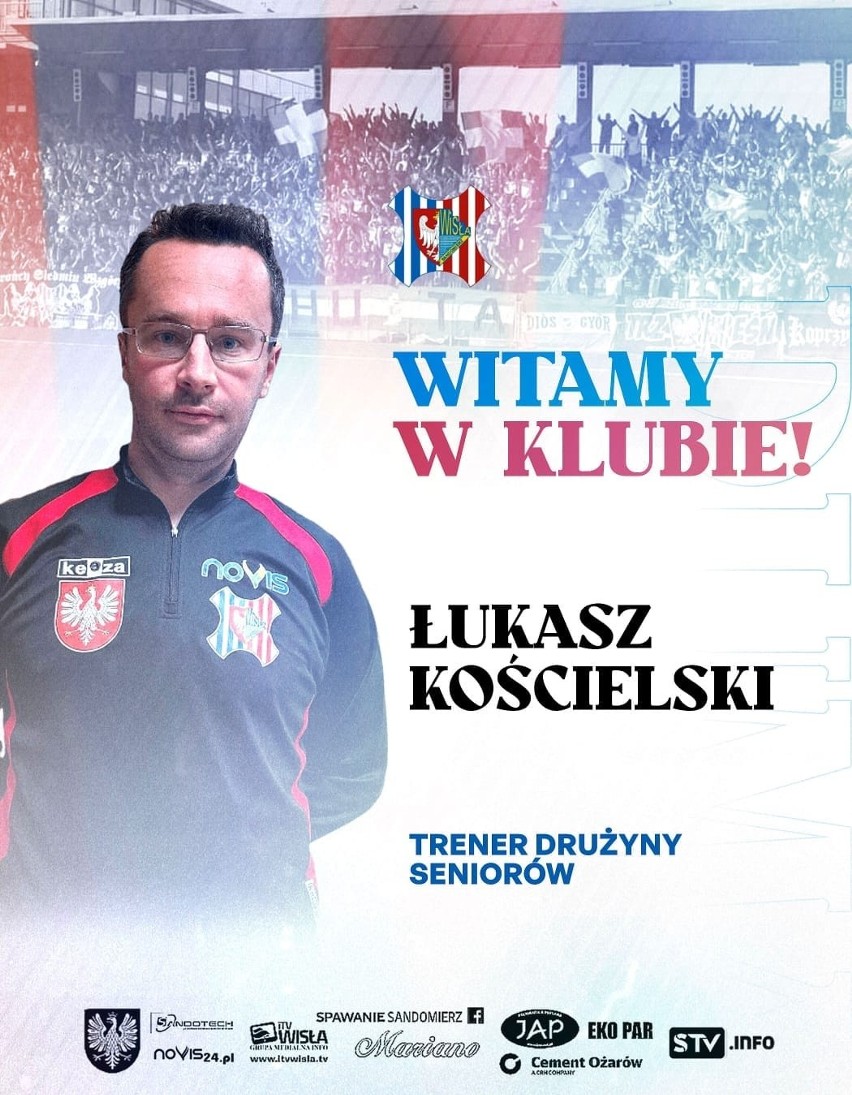 Wisła Sandomierz ma nowego trenera. Zespół, grający w RS Active 4 Lidze ma przejąć Łukasz Kościelski