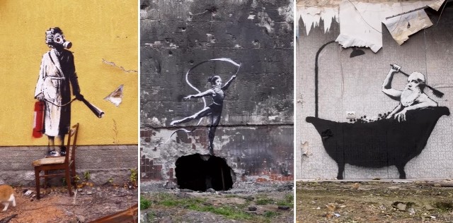 Ministerstwo Kultury i Polityki Informacyjnej Ukrainy pracuje nad tym, jak uratować prace ulicznego artysty Banksy'ego.