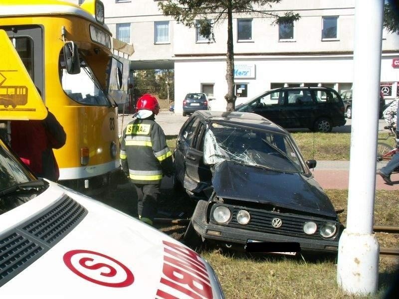 Wypadek na ul. Chełmińskiej w Grydziądzu.