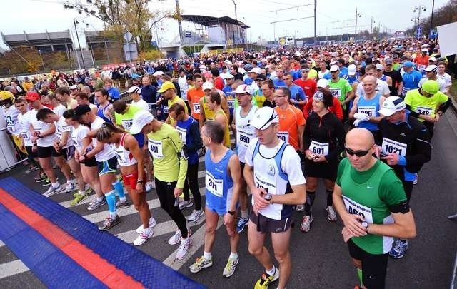 Start do I POłmaratonu Bydgoskiego w 2013 roku