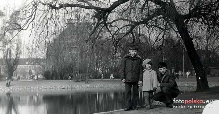 Park Tołpy przy ul. Nowowiejskiej, rok 1970