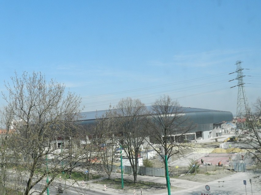 Budowa Stadionu Miejskiego w Tychach - kwiecień 2015