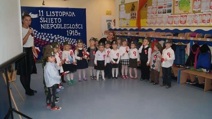 Święto Niepodległości u przedszkolaków z Mścic [zdjęcia]