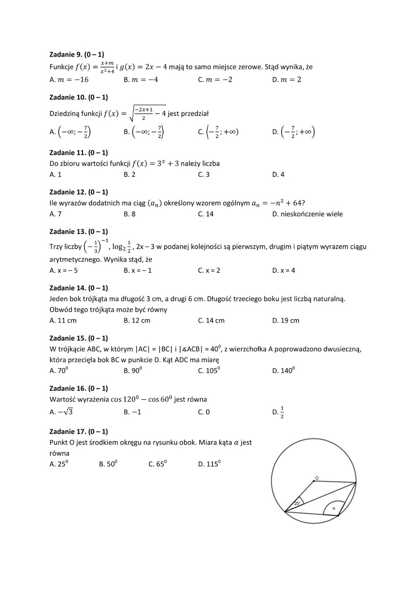 Matura próbna 2019: matematyka, poziom podstawowy. Pobierz arkusze, tematy, klucz odpowiedzi [ZDAJ MATURĘ Z NOWINAMI]