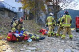 Tatry. Strażackie wozy na Kalatówkach. Strażacy ćwiczyli na wypadek pożaru hotelu górskiego