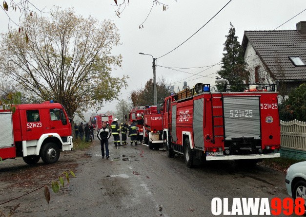 Pożar domu w Dziuplinie