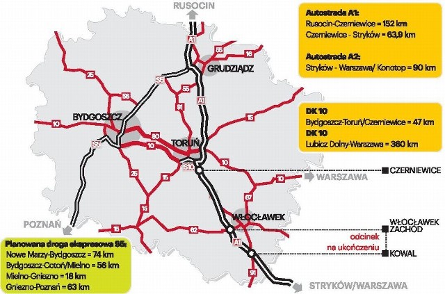 Dziś pojedziemy dokończoną autostradą, co skróci dojazd z regionu do Warszawy o godzinę.