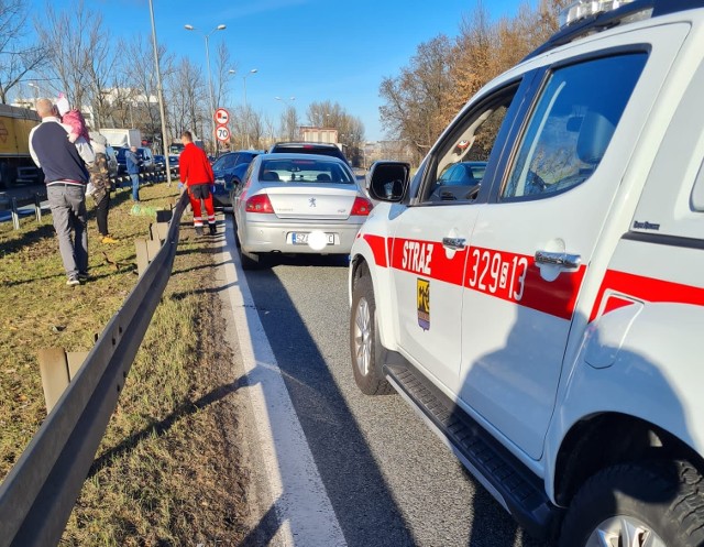 Na pasie trasy DK86 w kierunku Sosnowca w okolicach Doliny Trzech Stawów występują utrudnienia w ruchu. Zablokowany jest lewy pas ruchu. Nie wiadomo, jak długo potrwają utrudnienia w tym miejscu.