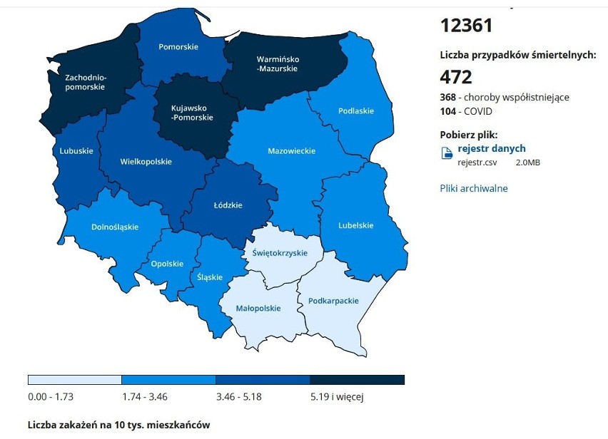 Koronawirus w Słupsku i powiecie słupskim: znów więcej przypadków, w tym śmiertelnych - 22.12.2020