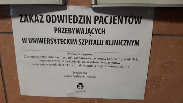 W szpitalu na Borowskiej można odwiedzać pacjentów