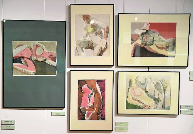 Fragment wystawy „Stanisław Borysowski - malarstwo, grafika” w Ratuszu Staromiejskim