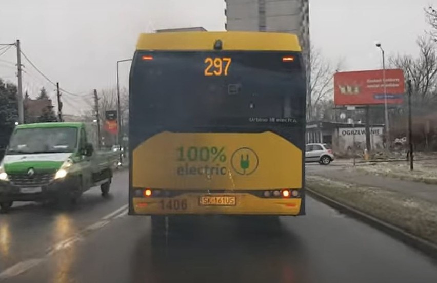 Autobus elektryczny linii 297 w Katowicach został...