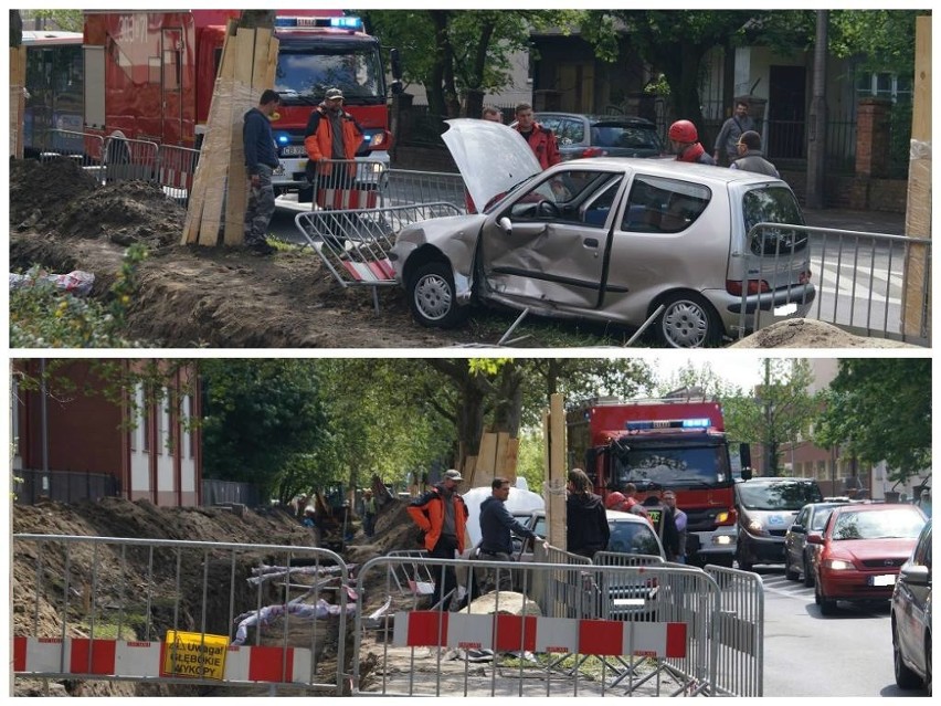 Wypadek niedaleko UKW w Bydgoszczy. Jedna osoba poszkodowana [zdjęcia]