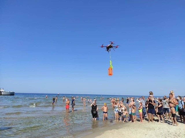 Działania na plaży w Kołobrzegu
