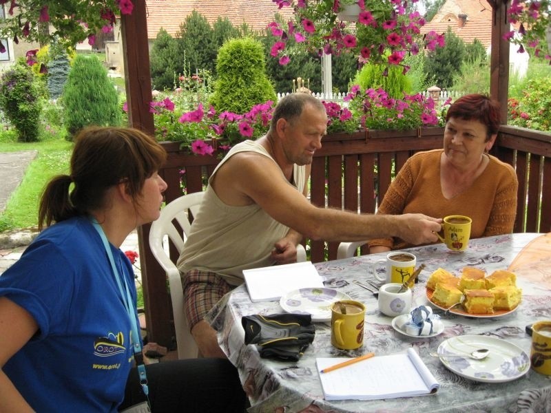 Jan Czykinowski (szef OSP w Maciejowicach) i Stanislawa...