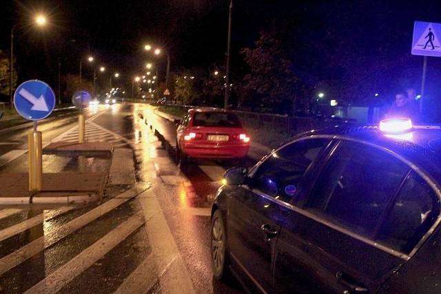 Chwilę po wypadku na ulicy biskupa Jaworskiego w Kielcach. 
