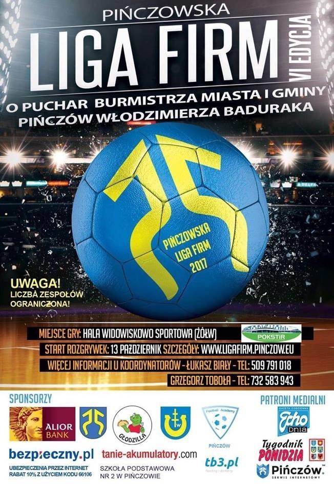 Liga Firm i Futsal w Pińczowie. Ruszyły zapisy na turnieje piłkarskie