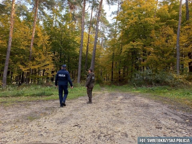 Wspólny patrol policji i straży leśnej