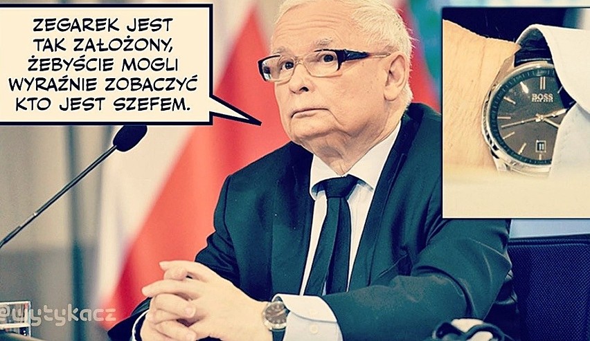 Jarosław Kaczyński zmienił czas o 180 stopni. Zegarek...