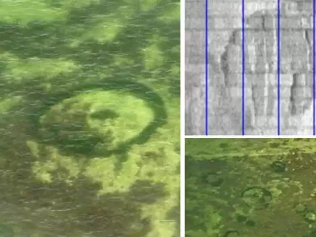Zielone: tajemnicze kręgi, szare: obiekt odkryty w Zatoce Botnickiej