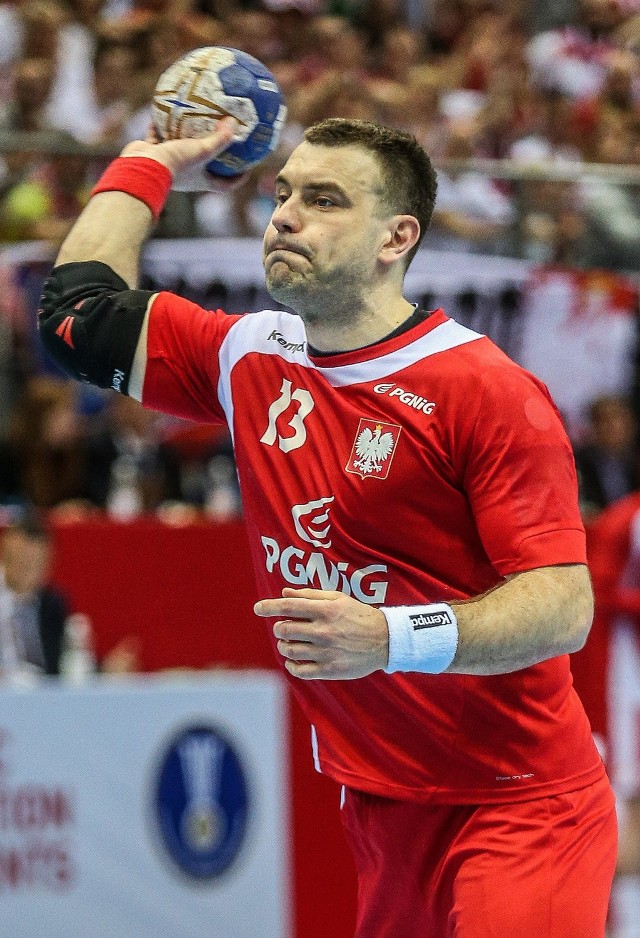 Bartosz Jurecki podczas turnieju kwalifikacyjnego do Rio.