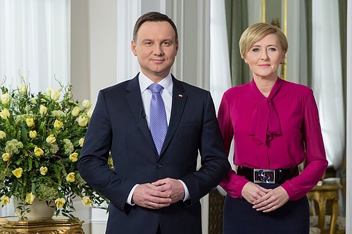 Prezydent RP Andrzej Duda i małżonka Agata Kornhauser-Duda