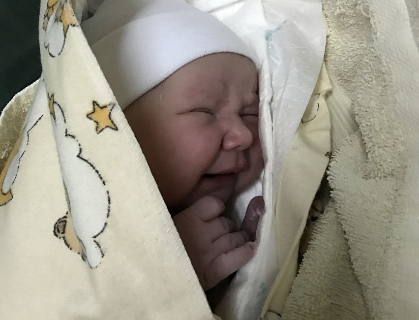 Maleńka Natalia Perz chwilę po urodzeniu.
