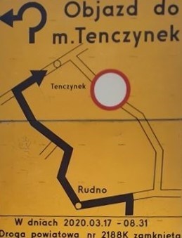 Zaczyna się remont drogi powiatowej Tenczynek-Rudno. Przejazd został zamknięty