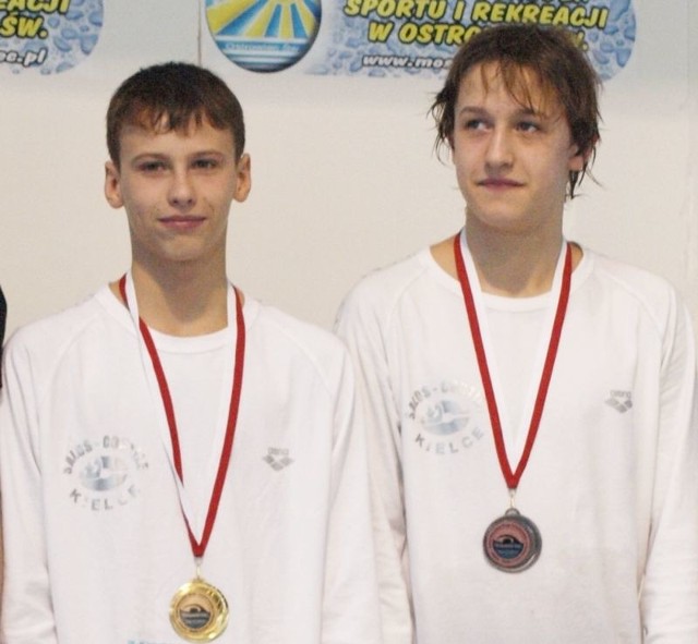 Dominik Bujak (z lewej) i Kasper Kijewski wrócą z Olsztyna z medalami mistrzostw Polski.